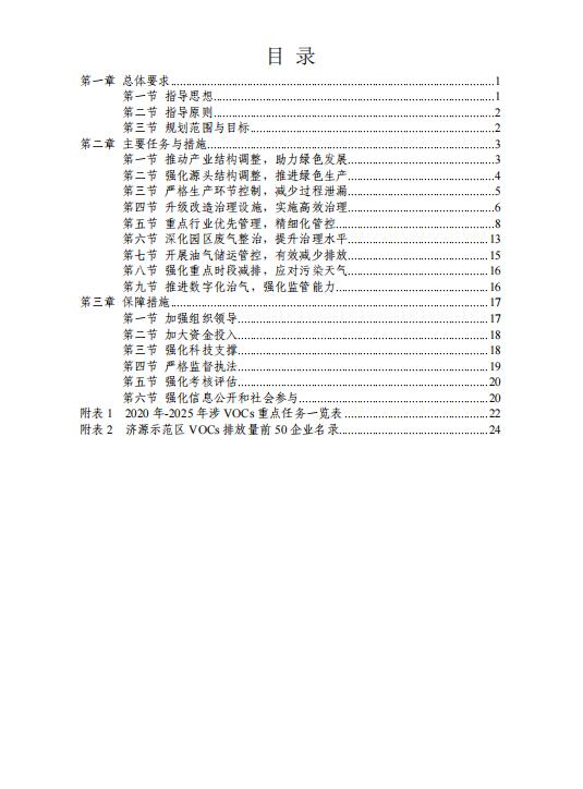 济源示范区涉VOCs行业环保发展规划（征求意见稿(图2)