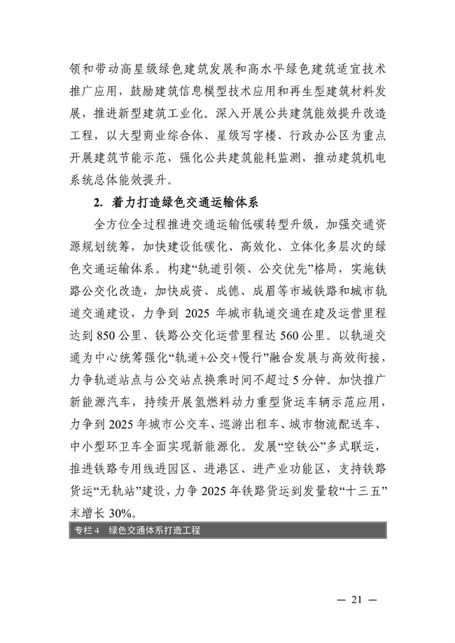 成都市“十四五”绿色转型发展规划印发！(图21)