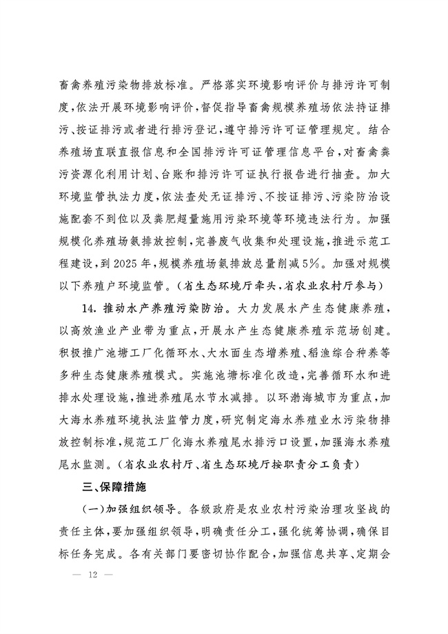 河北五部门联合印发《河北省农业农村污染治理攻坚战实施方案》(图12)