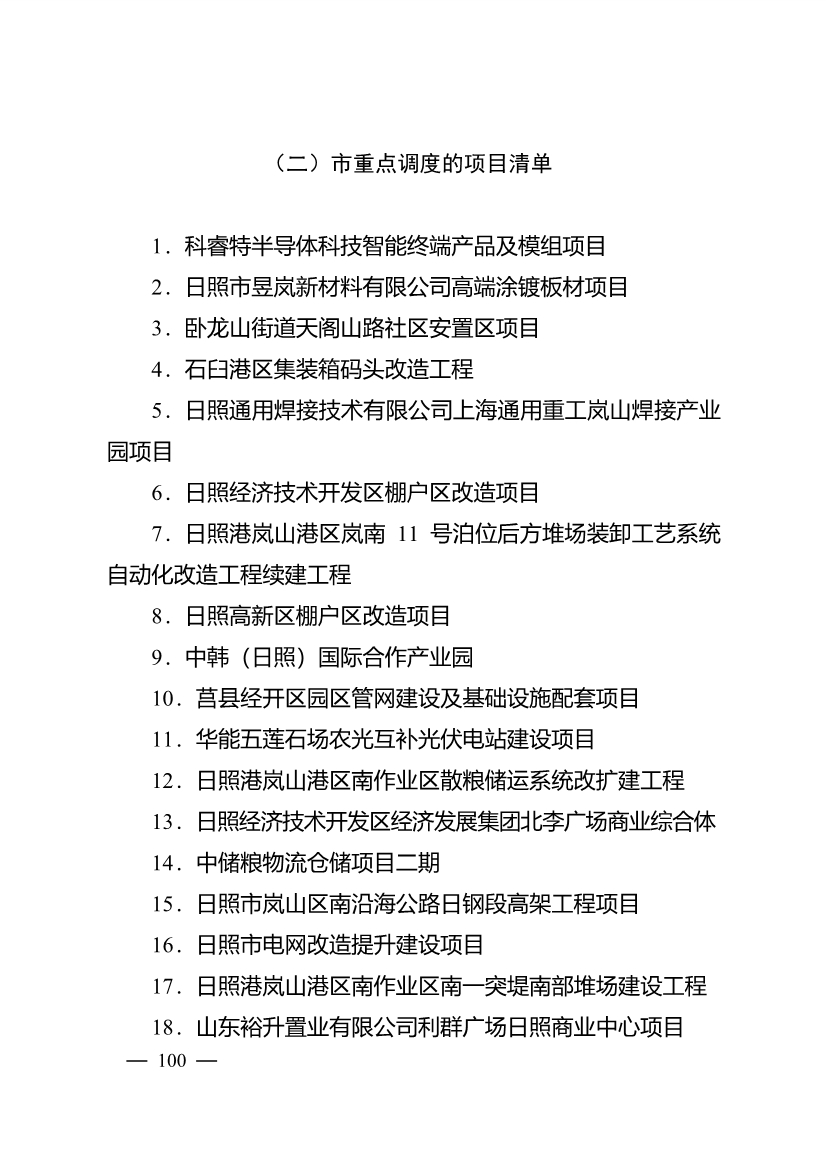 020710061122_0日照市深化新旧动能转换推动绿色低碳高质量发展三年行动计划项目清单_15.jpg 503个重点项目!日照市深化新旧动能转换推动绿色低碳高质量发展三年行动计划项目清单发布!(图15)