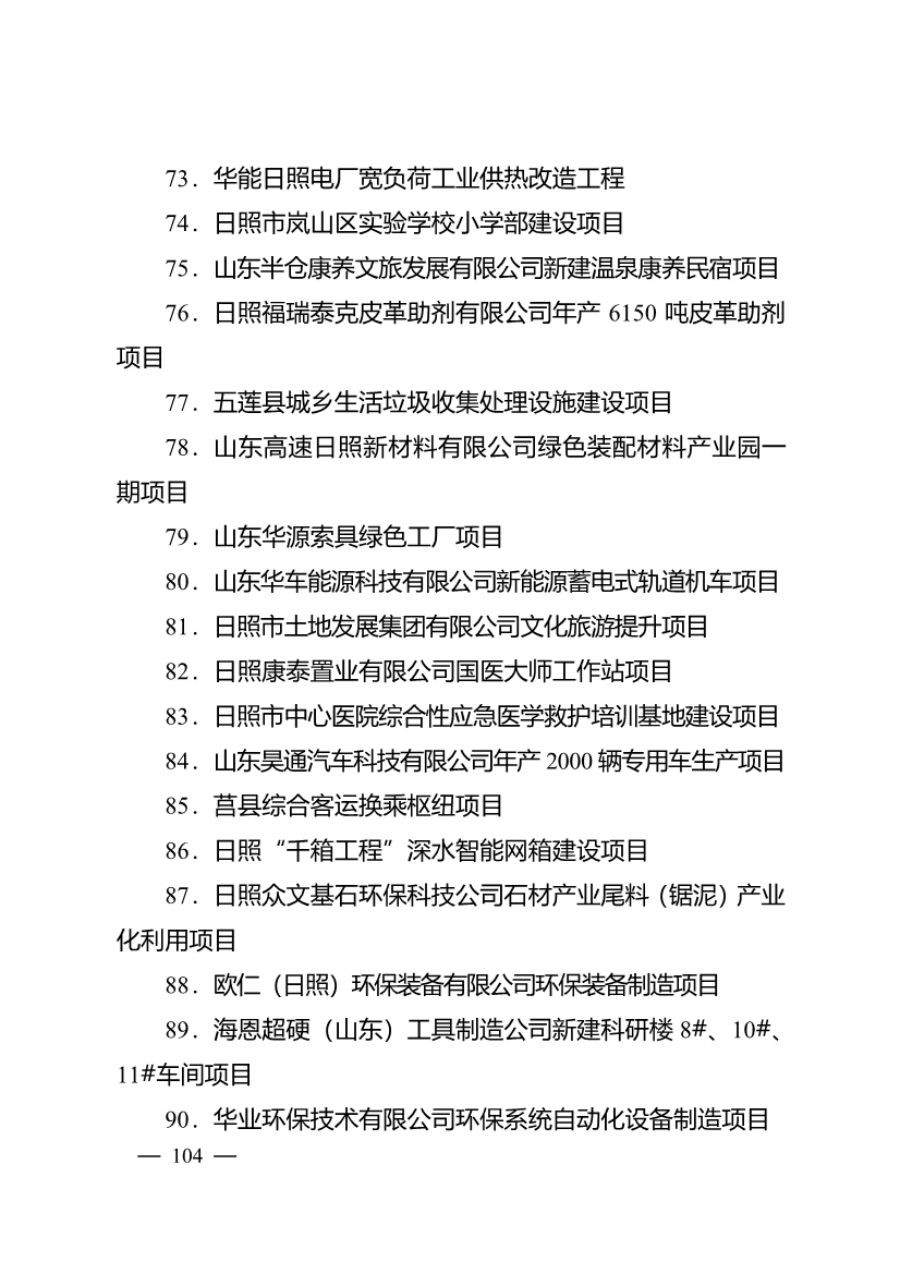 020710061122_0日照市深化新旧动能转换推动绿色低碳高质量发展三年行动计划项目清单_19.jpg 503个重点项目!日照市深化新旧动能转换推动绿色低碳高质量发展三年行动计划项目清单发布!(图19)