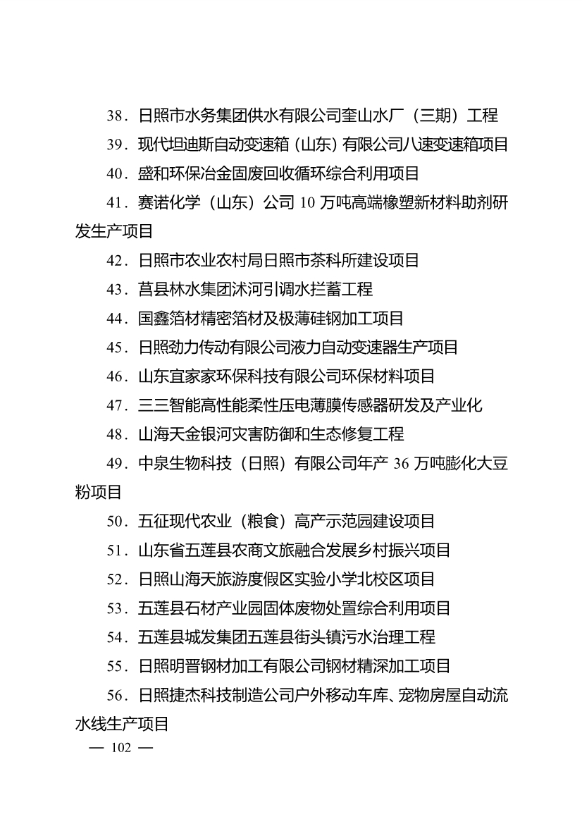020710061122_0日照市深化新旧动能转换推动绿色低碳高质量发展三年行动计划项目清单_17.jpg 503个重点项目!日照市深化新旧动能转换推动绿色低碳高质量发展三年行动计划项目清单发布!(图17)